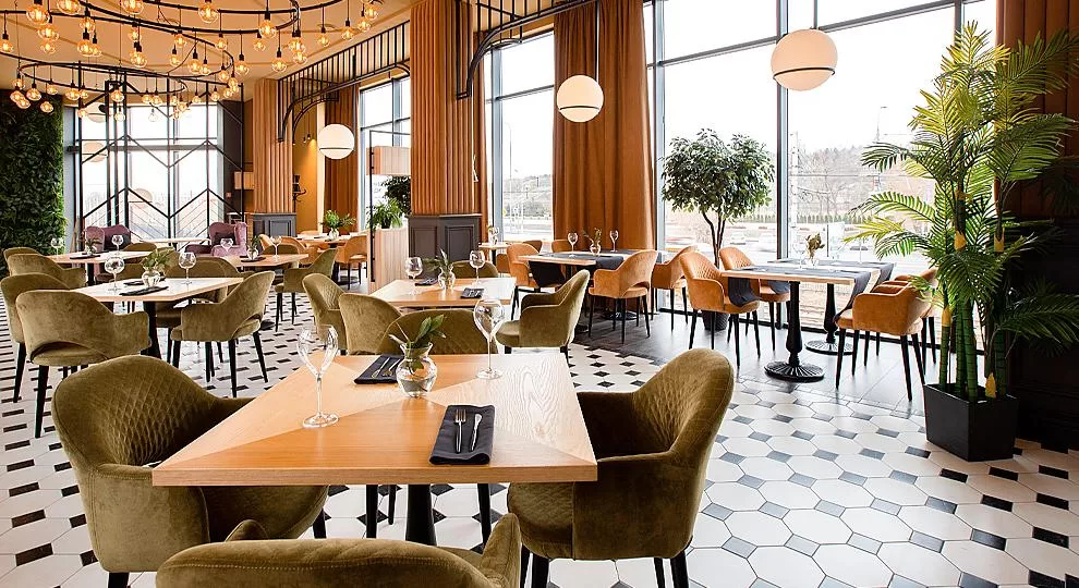 2018 г. Грунина Екатерина, Грунин Виктор, интерьер ресторана «Победа», Волгоград