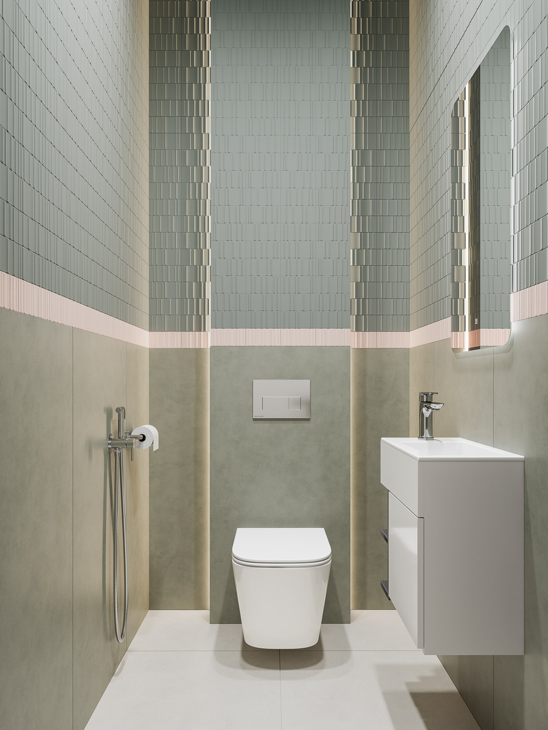 Готовое решение для ванной комнаты 1,8 кв.м («Касба», Lato/Лато)