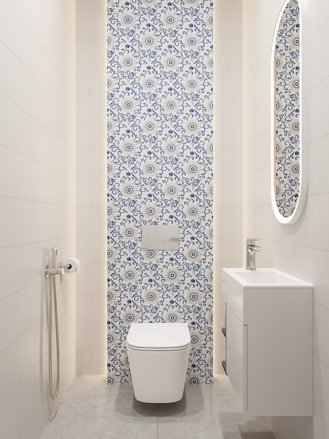 Готовое решение для ванной комнаты 1,8 кв.м («Шавен», Lato/Лато)