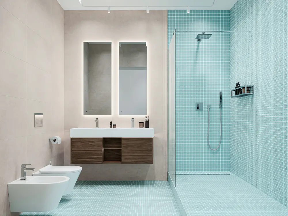 Готовое решение для ванной комнаты 6,4 кв.м («Темари», Grande)