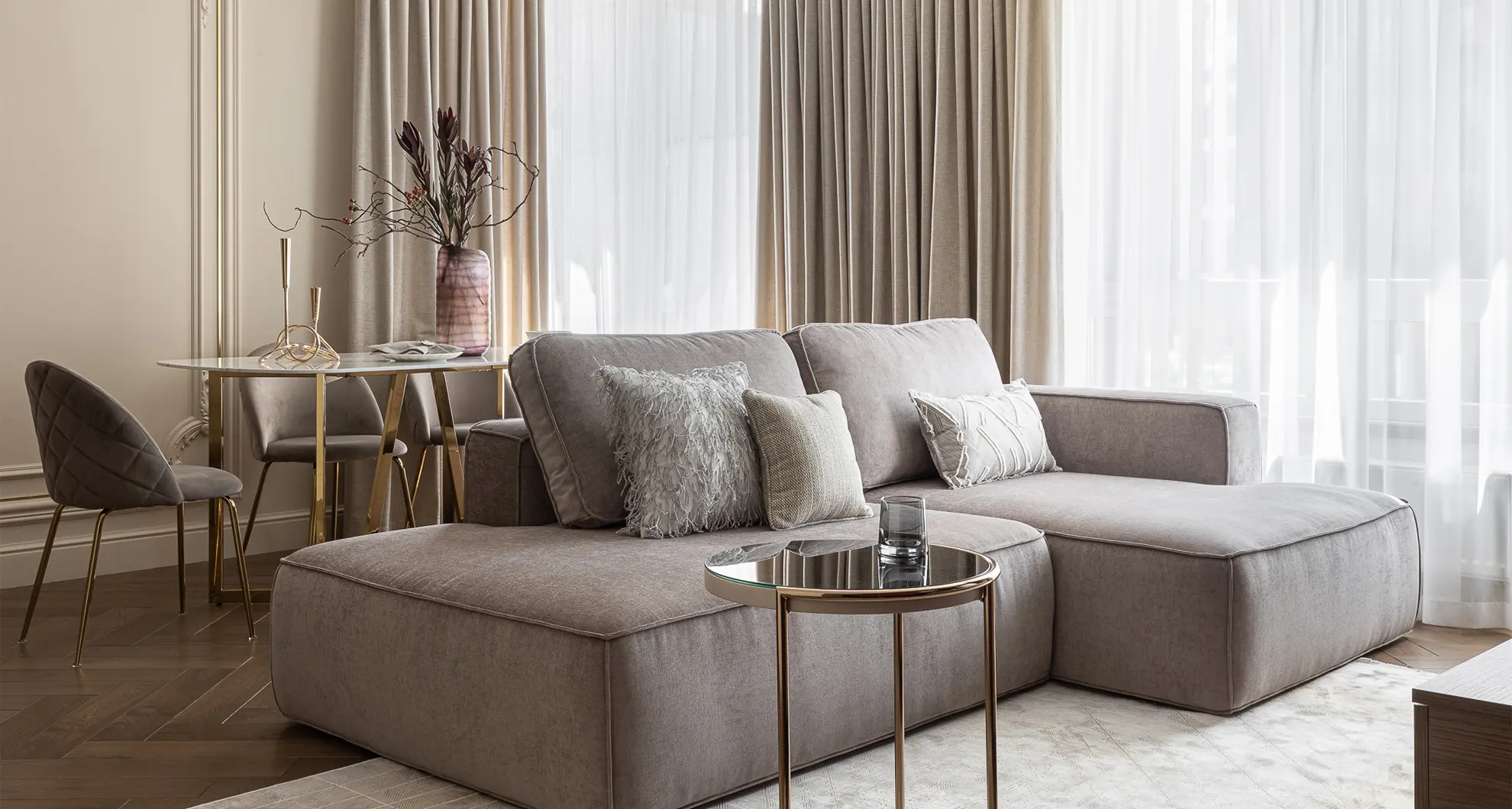 Дизайн трёхкомнатной квартиры в ЖК Tau House (Тау Хаус)