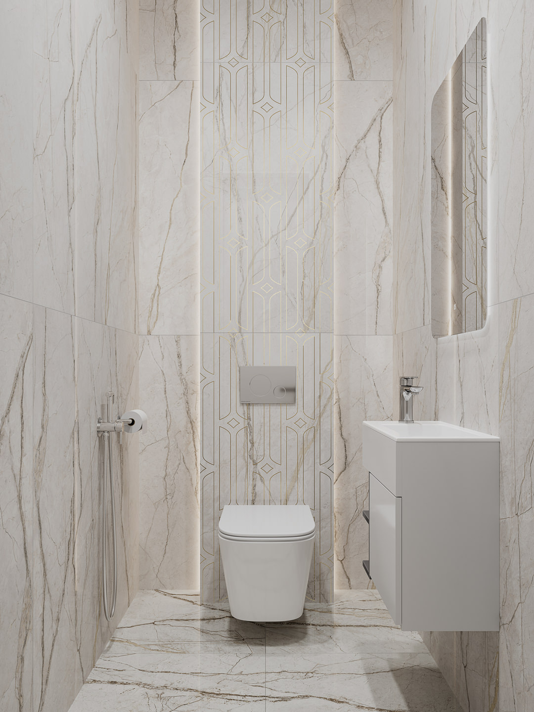 Готовое решение для ванной комнаты 1,8 кв.м («Ифран», Lato/Лато)