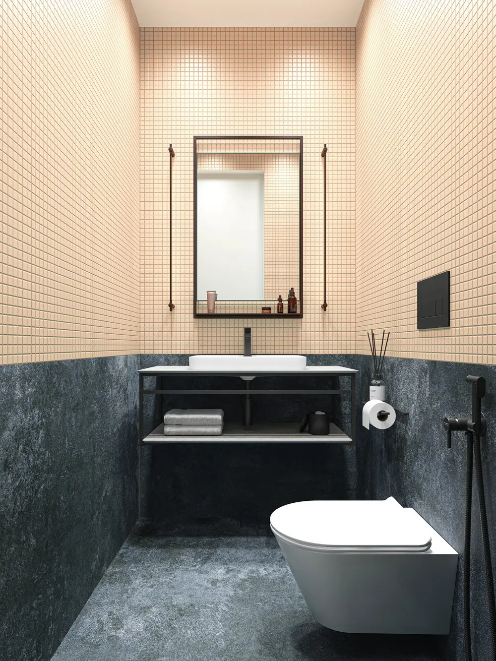 Готовое решение для ванной комнаты 1,8 кв.м («Кобальт», Plaza)