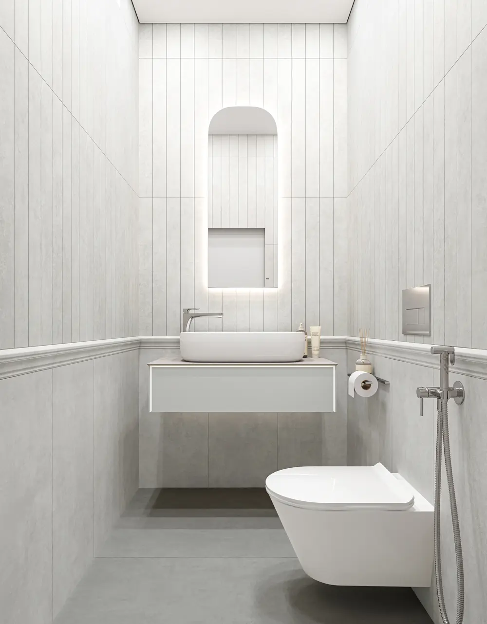 Готовое решение для ванной комнаты 1,8 кв.м («Догана», Magica)