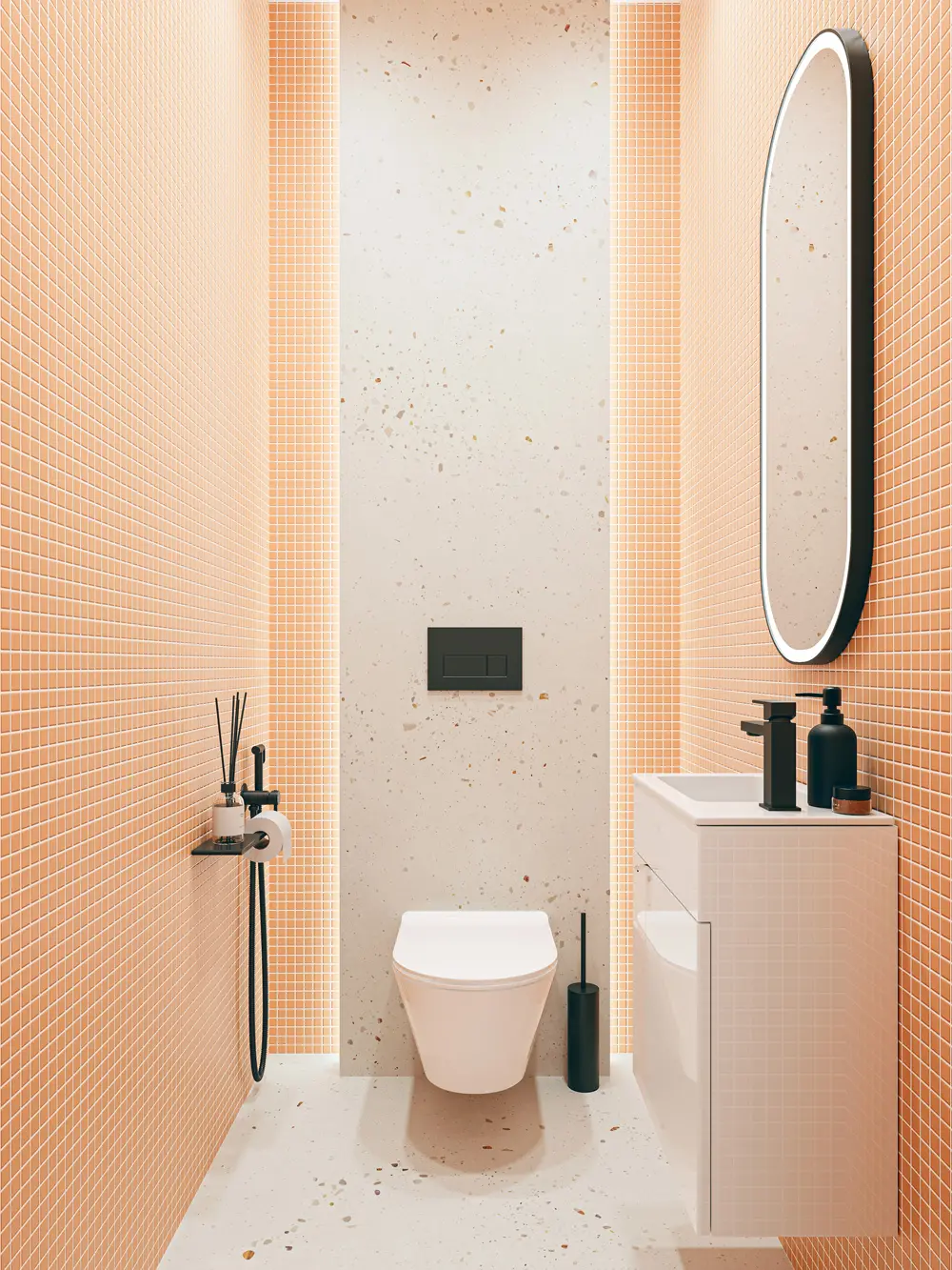 Готовое решение для ванной комнаты 1,8 кв.м («Даймондс», Lato)