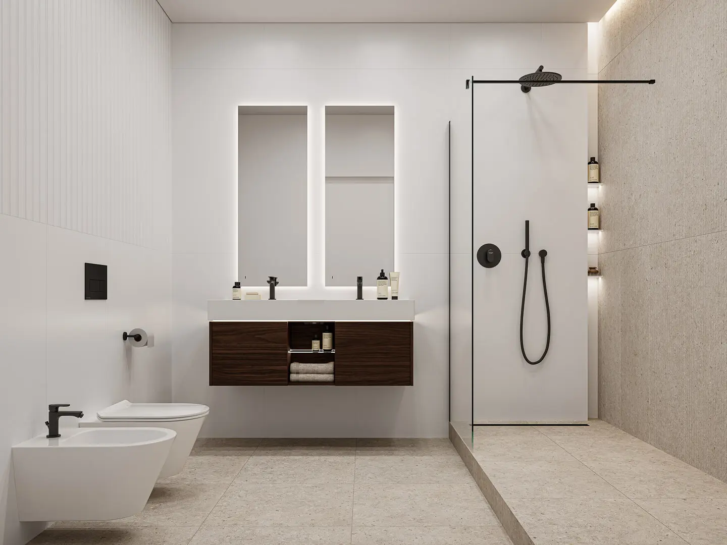 Готовое решение для ванной комнаты 6,4 кв.м («Танжер», Grande/Гранде)