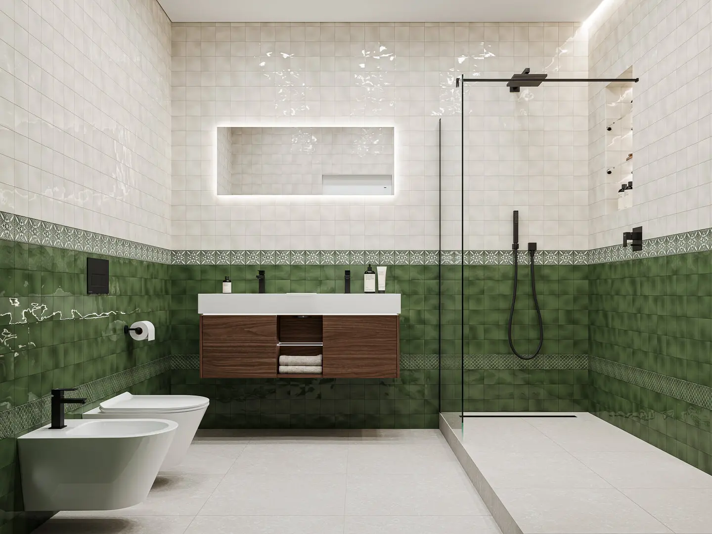 Готовое решение для ванной комнаты 6,4 кв.м («Бахия», Grande/Гранде)