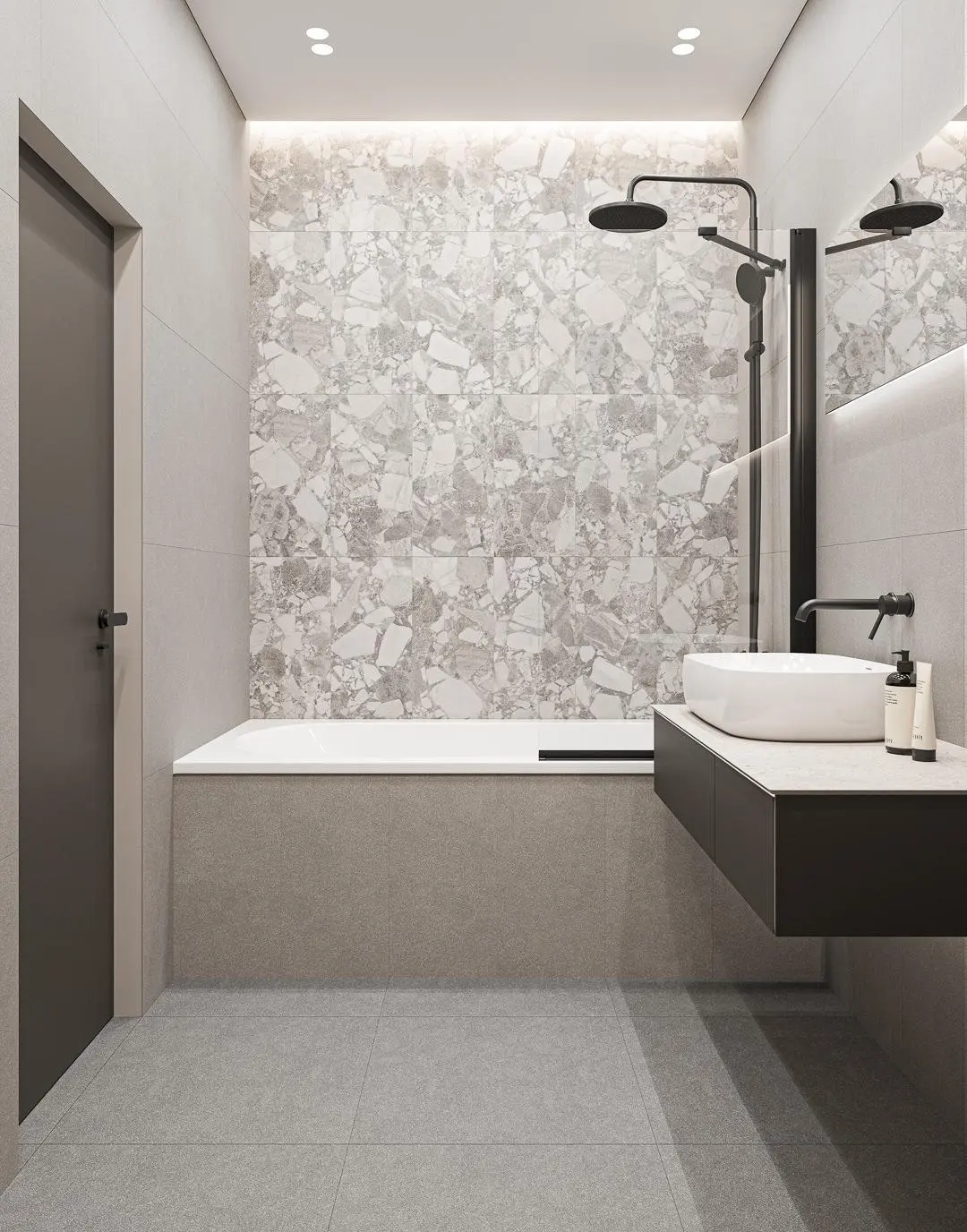 Готовое решение для ванной комнаты 4,4 кв.м («Рабат», Magica/Маджика)