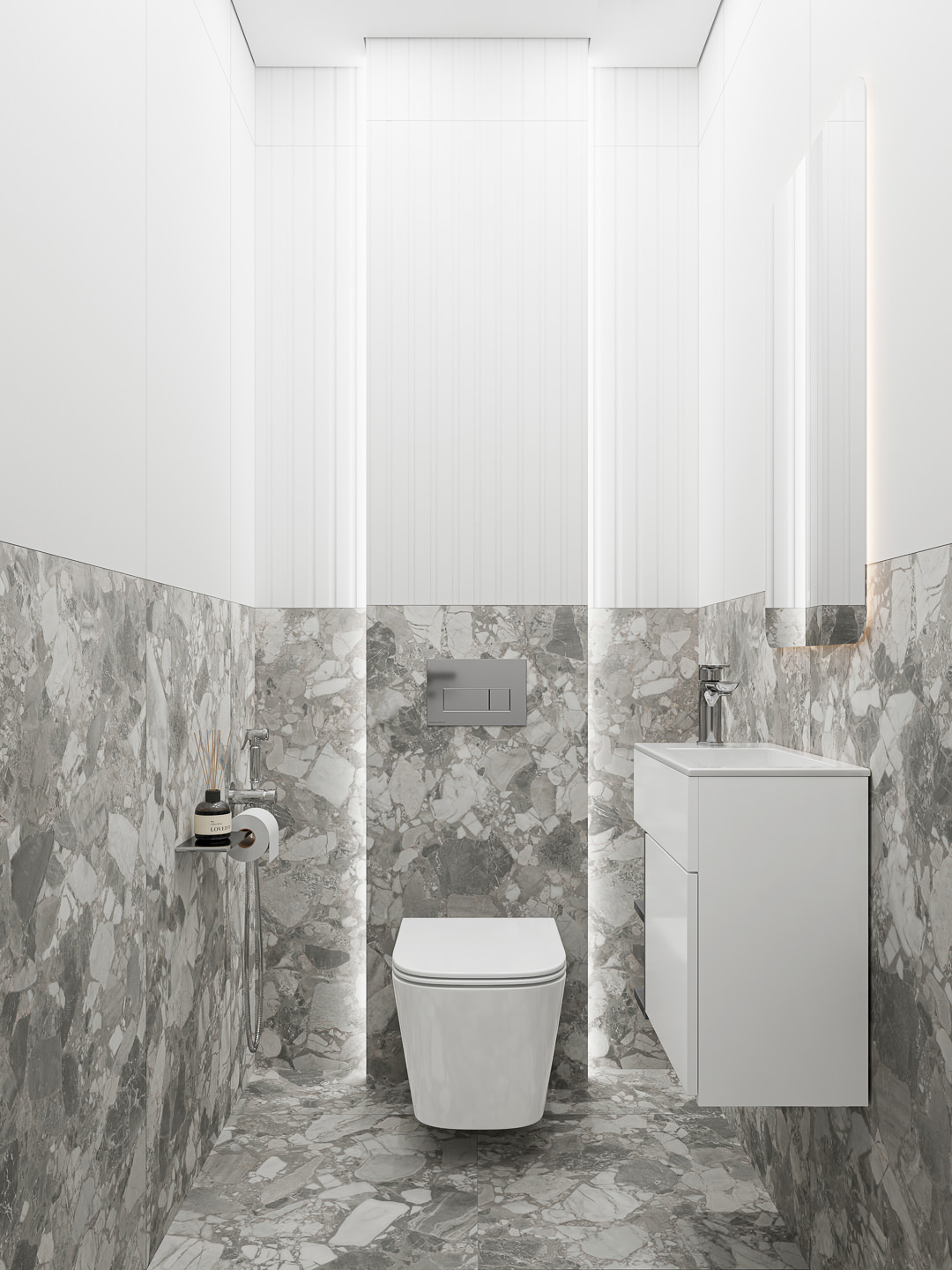 Готовое решение для ванной комнаты 1,8 кв.м («Танжер», Lato/Лато)