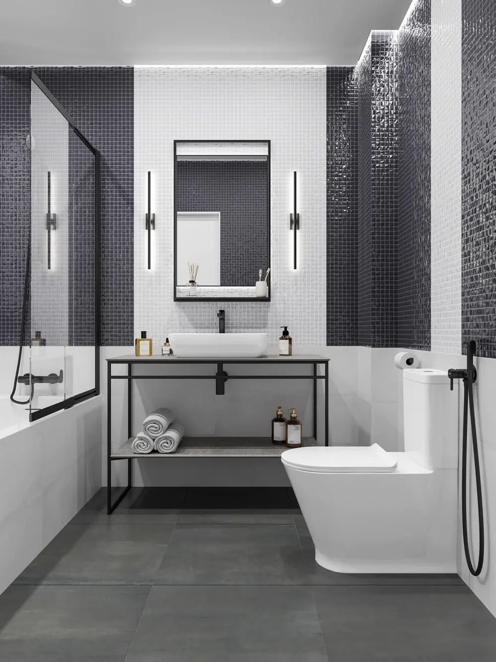 Готовое решение для ванной комнаты 4,4 кв.м («Гварди», Plaza)