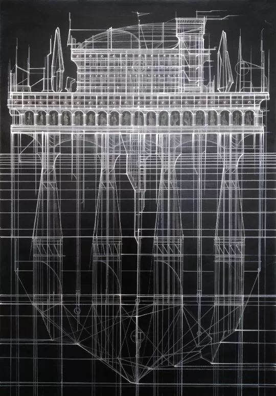 Антон Чумак. СОН. 2023, холст, акрил, 100х70см. Фото предоставлено Крокин галереей.