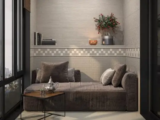 Коричневая плитка для ванной Рабат