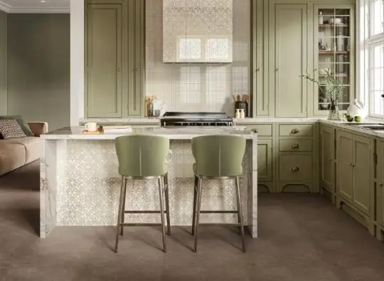 Серая плитка для кухни Махкама