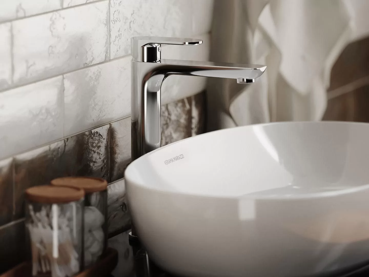 Смеситель PIANO в интерьере современного санузла