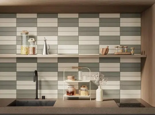 Бежевая плитка для стен Медина