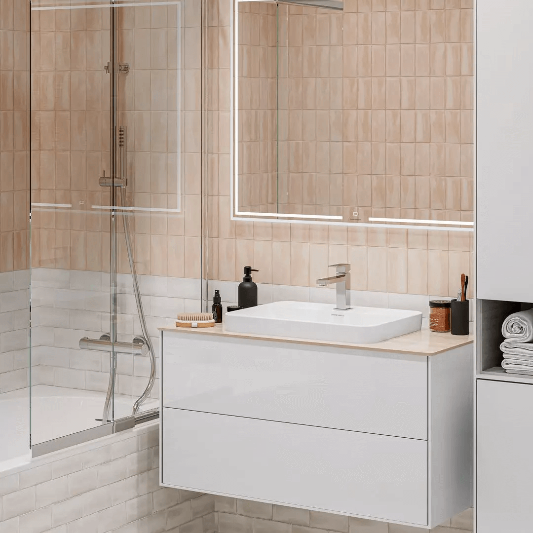 Дизайн плитки в ванной